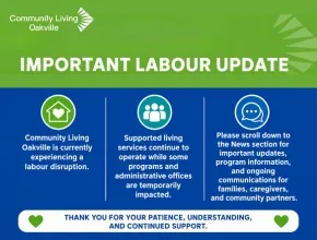 Community Living Oakville is in a legal strike position.