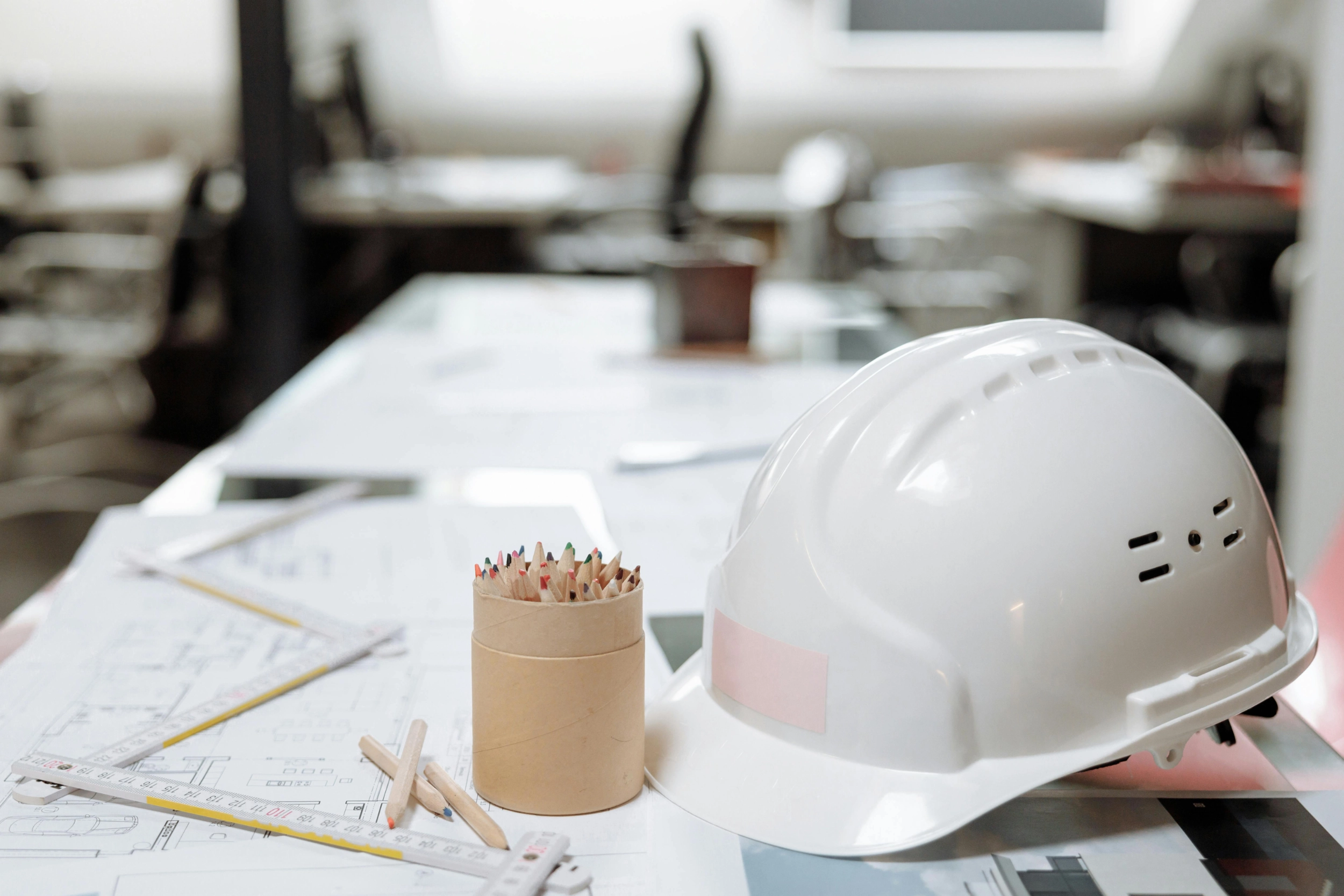 Commercial office building under construction